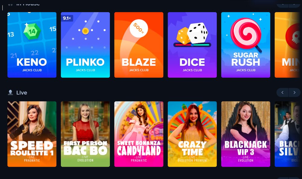 Jacks Club casino HP PL