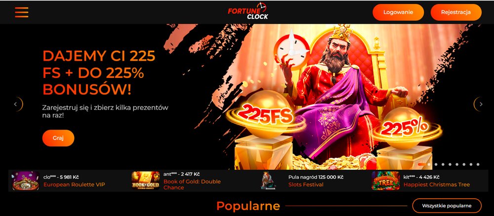 Fortune Clock casino HP PL