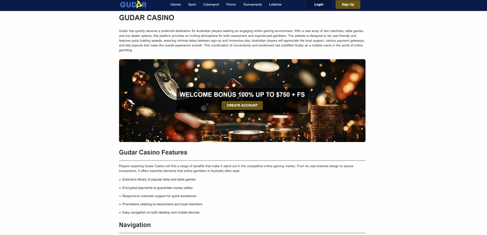 Gudar casino